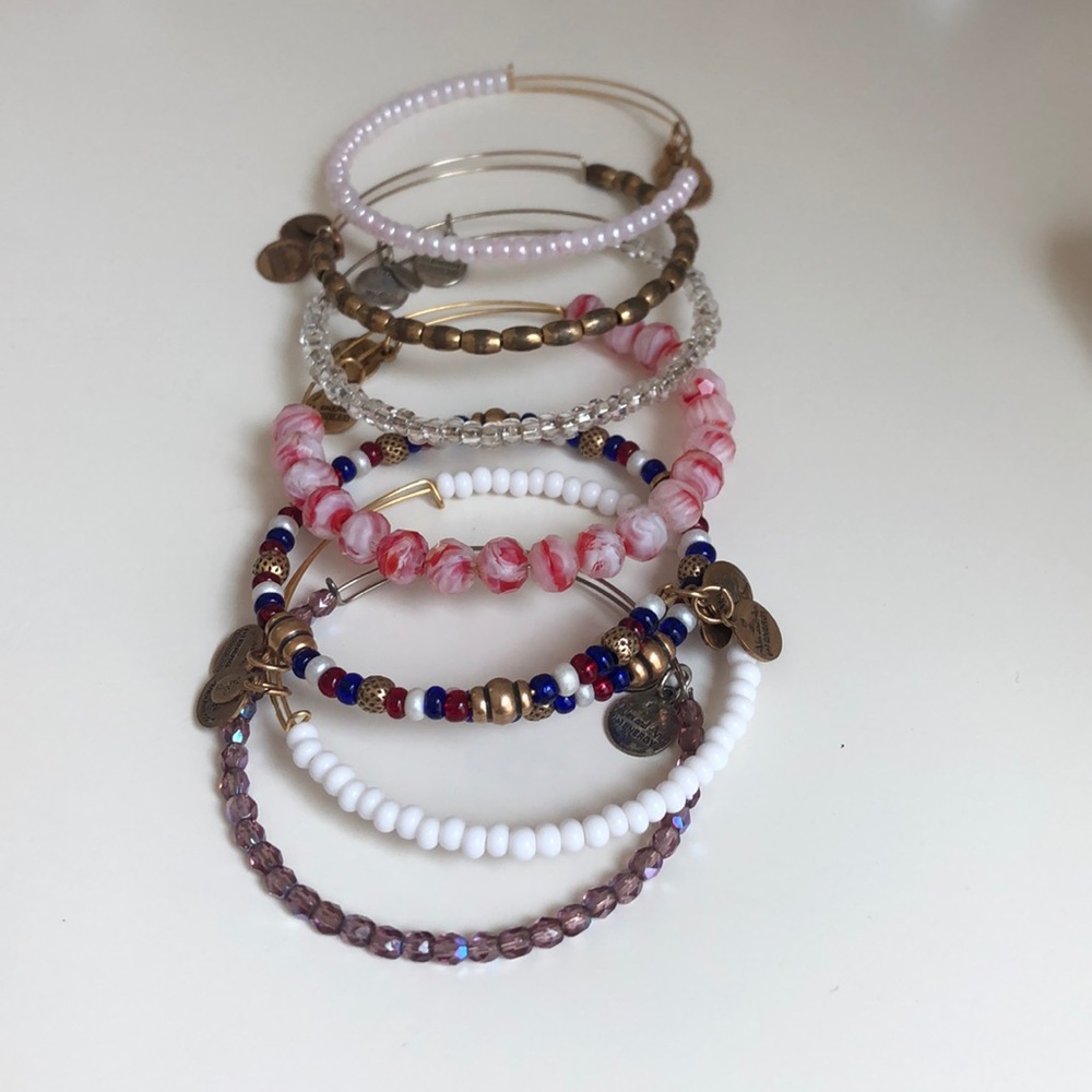 Bundle of beaded bracelets
